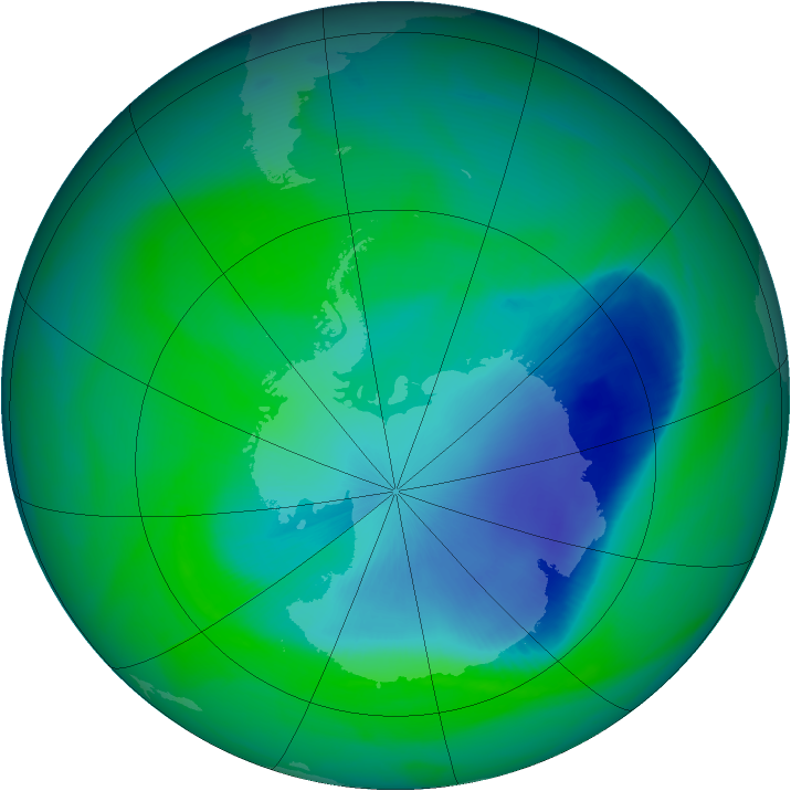 Ozone Map 2007-12-01